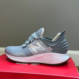 New Balance Gray and Pink Running Shoes